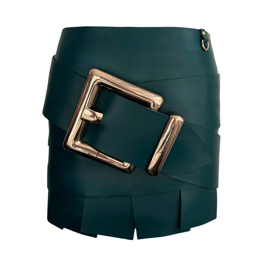 MIDI BIG BUCKLE STRAPSKIRT