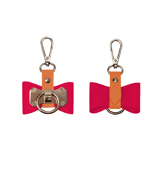BOW KEYCHAIN - ORANGE