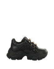 MH x BUFFALO BINARY SNEAKER BLACK GLITTER